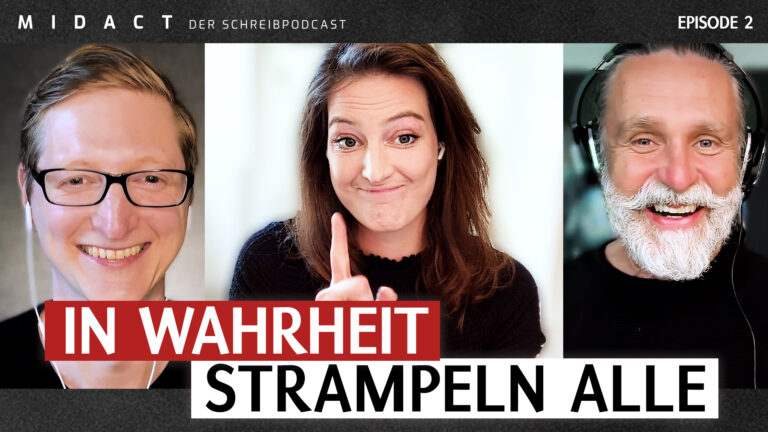 Midact, der Schreibpodcast von Club23, Staffel 1 Folge 2, Call to Action: In Wahrheit strampeln alle mit Daphne Ferraro