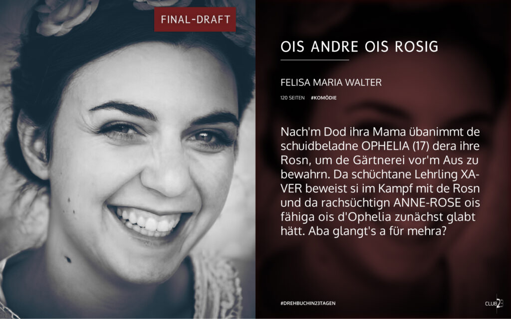 Synopsis der Komödie „Ois andre ois rosig“ von Felisa Maria Walter