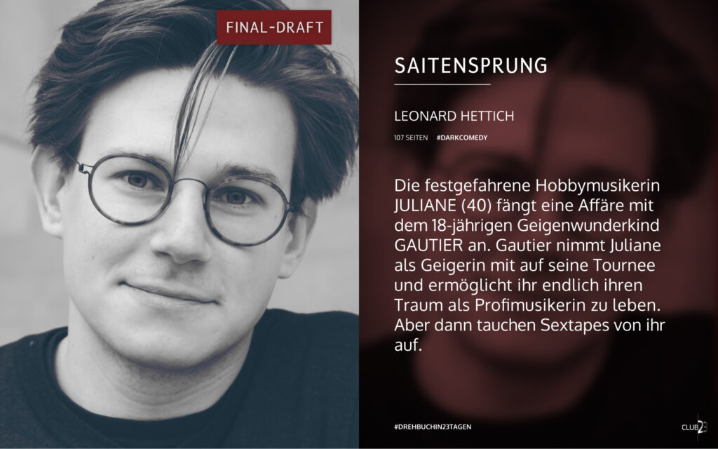 Synopsis der dunklen Komödie „Saitensprung“ von Leonard Hettich
