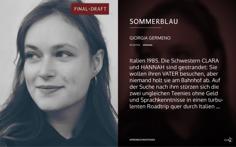 Synopsis des Dramas „Sommerblau“ von Giorgia Germeno